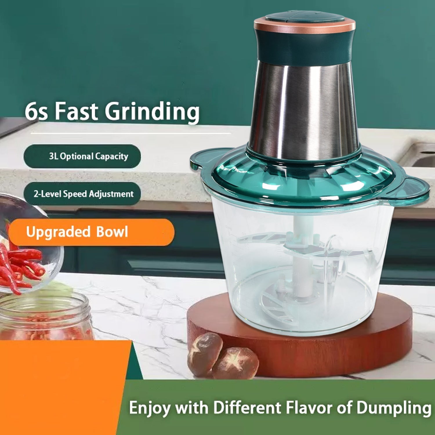 2811 Stainless Steel Electric Meat Grinders with Bowl for Food Chopping Meat & Vegetable. DeoDap 2811 Stainless Steel Electric Meat Grinders with Bowl for Food Chopping Meat & Vegetable. DeoDap